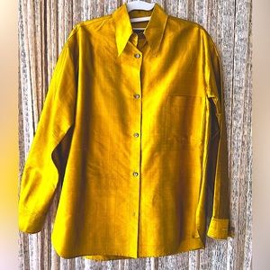 Vintage 80s Callaghan slub silk button down
